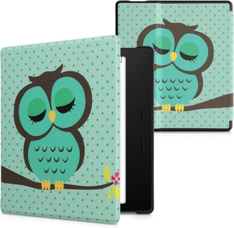 Pouzdro na čtečku knih KW Mobile - Sleeping Owl - KW4941724 - pouzdro pro Amazon Kindle Oasis 2/3 - vícebarevné