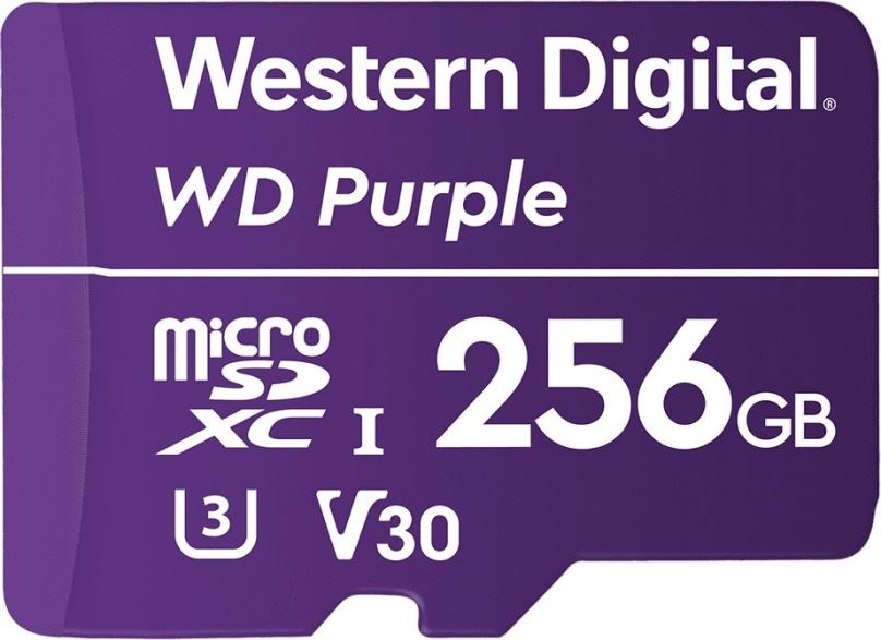 Paměťová karta WD SDXC 256GB Purple QD101