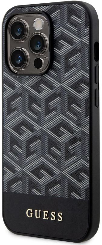 Kryt na mobil Guess PU G Cube MagSafe Kompatibilní Zadní Kryt pro iPhone 14 Pro Black