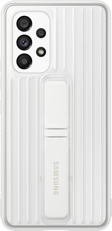 Kryt na mobil Samsung Galaxy A53 5G Tvrzený ochranný zadní kryt se stojánkem bílý