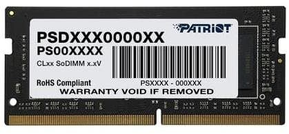 Operační paměť Patriot SO-DIMM 8GB DDR4 3200MHz CL22 Signature Line