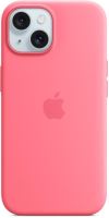 Kryt na mobil Apple iPhone 15 Silikonový kryt s MagSafe růžový