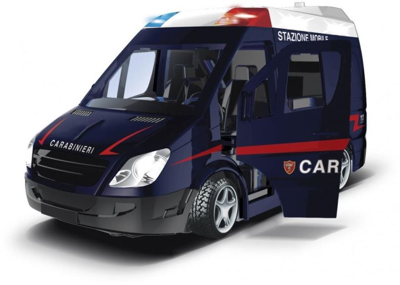 Auto RE.EL Toys mobilní policejní jednotka Carabinieri 1:20 se světly a zvuky, natahovací