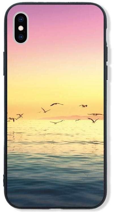 Kryt na mobil TopQ LUXURY iPhone XS pevný Sea 48777