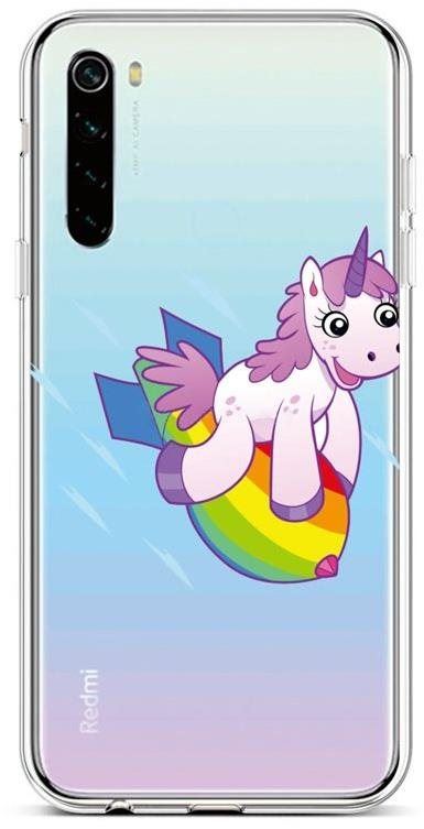 Kryt na mobil TopQ Xiaomi Redmi Note 8 silikon Flying Unicorn 44587
