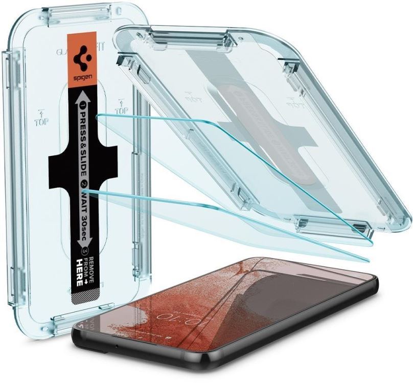 Ochranné sklo Spigen Glas.tR EZ Fit 2 Pack Samsung Galaxy S22 5G