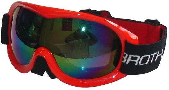 Lyžařské brýle BROTHER B259-CRV s dvojsklem,červené