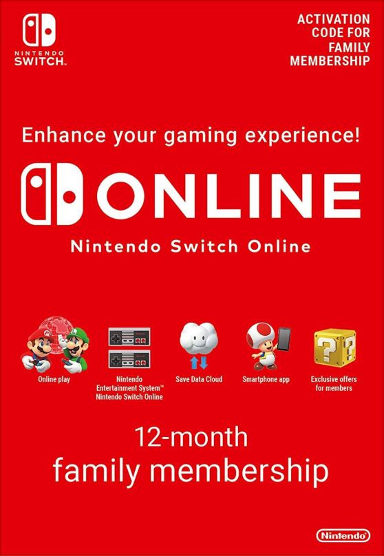 Dobíjecí karta 365 Days  Online Membership (Family) - Nintendo Switch Digital