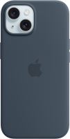 Kryt na mobil Apple iPhone 15 Silikonový kryt s MagSafe bouřkově modrý