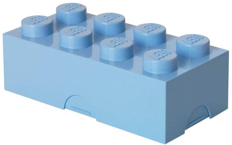 Svačinový box LEGO Box na svačinu 100 x 200 x 75 mm - světle modrý