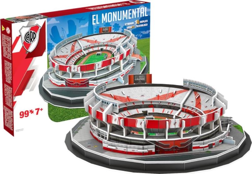 3D puzzle NANOSTAD 3D puzzle Stadion El Monumental - CA River Plate 99 dílků