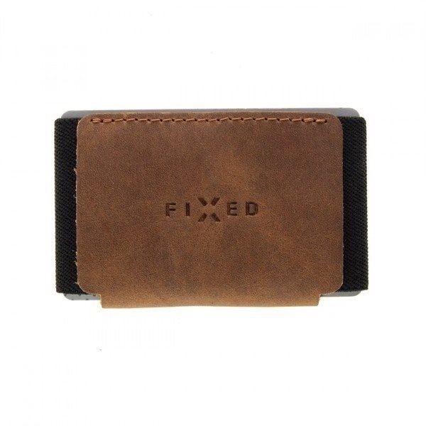 Peněženka FIXED Smile Tiny Wallet se smart trackerem FIXED Smile Motion hnědá