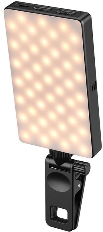 Foto světlo Apexel RGB Vlog Light with Tripod & wireless Lavillar Mic