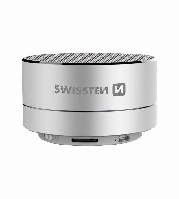 Bluetooth reproduktor Swissten i-Metal Bluetooth reproduktor stříbrný