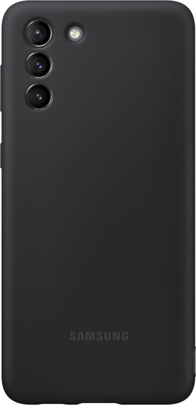 Kryt na mobil Samsung Silikonový zadní kryt pro Galaxy S21+ černý