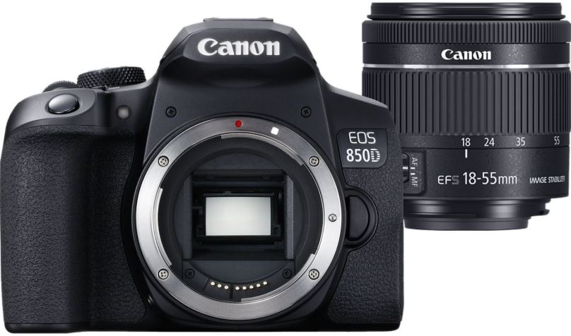 Digitální fotoaparát Canon EOS 850D + EF-S18-55mm f/4-5.6 IS STM