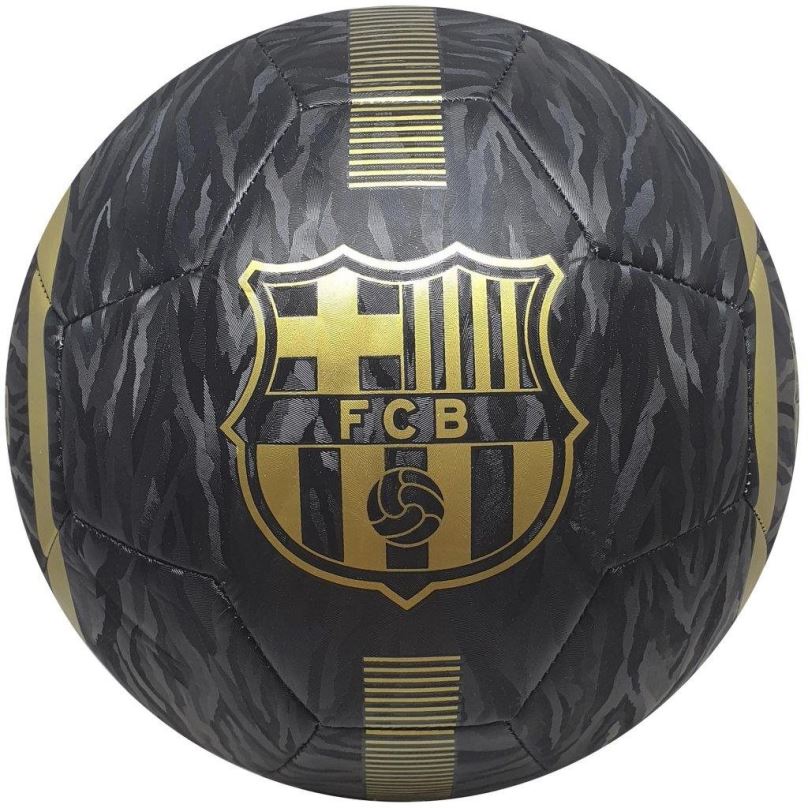 Fotbalový míč VIC FC Barcelona vel. 5, černo-zlatý