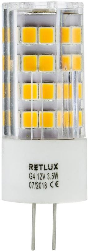 LED žárovka RETLUX RLL 298 G4 3,5 W LED 12V WW