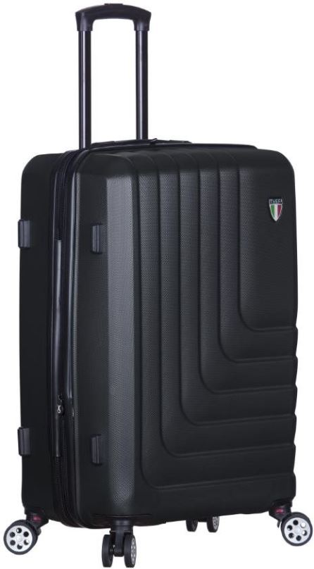 Cestovní kufr TUCCI T-0128/3 M ABS - černá