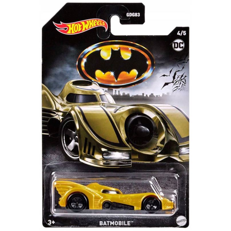 Hot Wheels® Batmobile™ zlatý angličák 1:64 HLK47