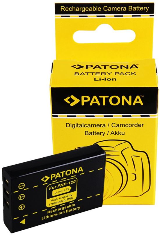 Baterie pro fotoaparát PATONA pro Fuji NP-120 1700mAh Li-lon