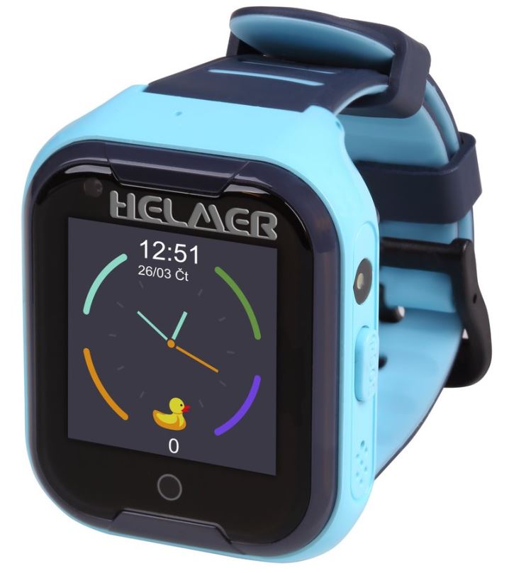 Helmer LK 709 4G modré - dětské hodinky s GPS lokátorem, videohovorem