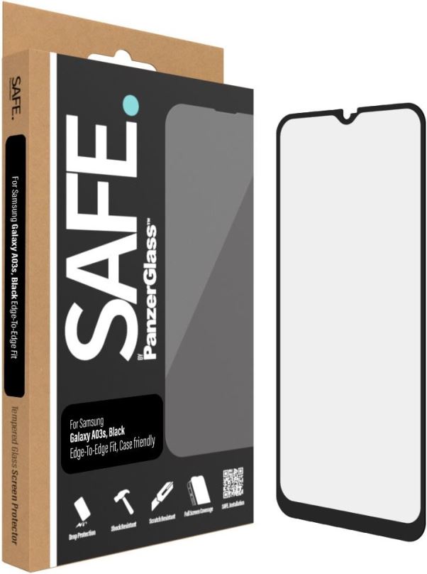 Ochranné sklo SAFE. by Panzerglass Samsung Galaxy A03s černý rámeček (EU version)