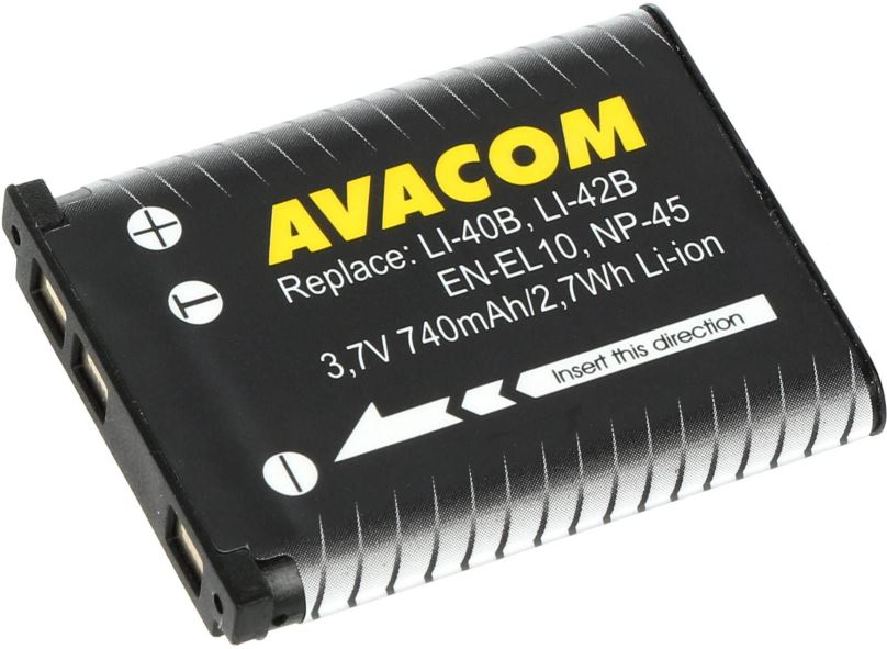 Baterie pro fotoaparát Avacom za Olympus Li-40B, Li-42B Li-ion 3.7V 740mAh 2.7Wh AVA