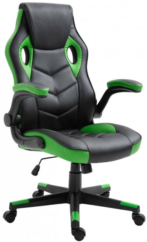 Herní židle BHM GERMANY Omis, černá / zelená