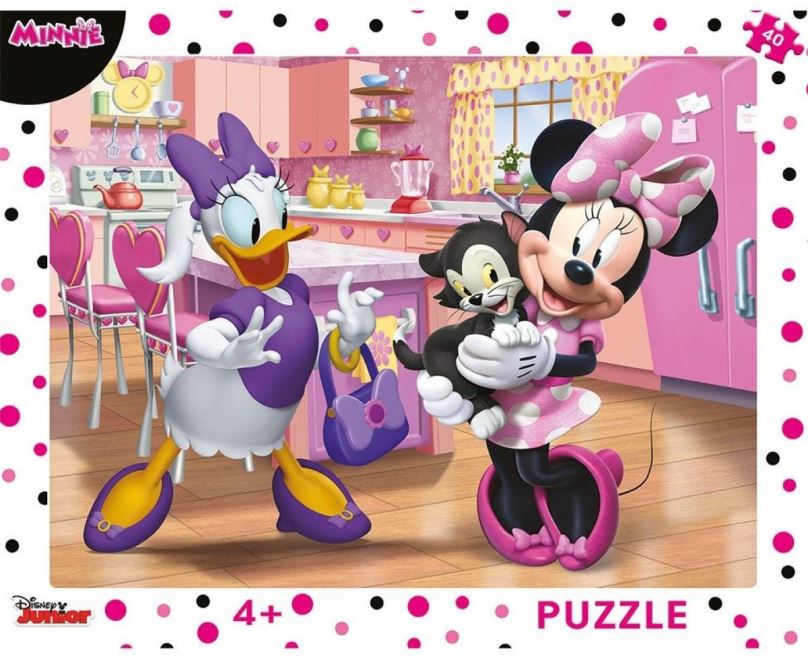 Puzzle Dino růžová Minnie 40 deskové puzzle