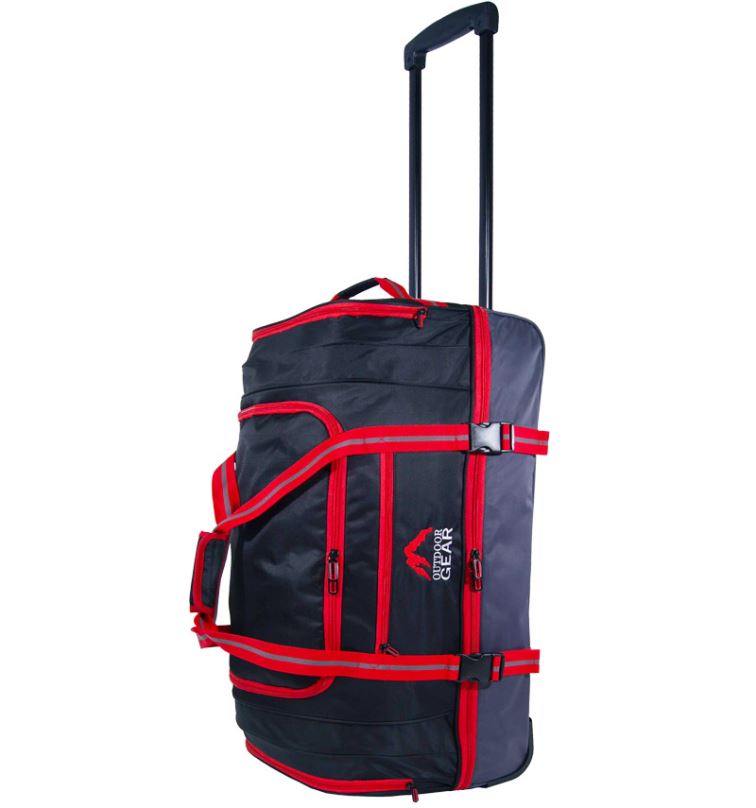Cestovní taška na kolečkách GEAR T-805/22" - černá/červená