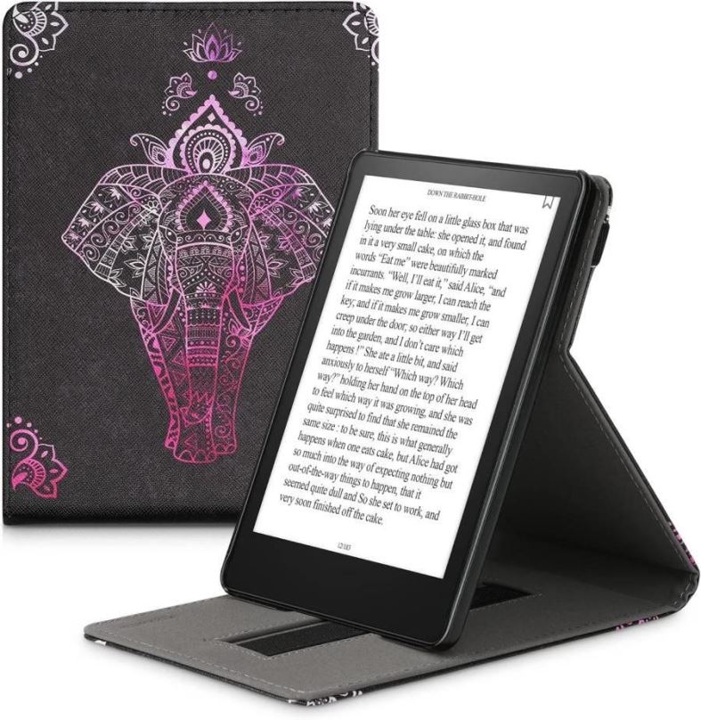 Pouzdro na čtečku knih KW Mobile - Elephant Sketch - KW5626410 - pouzdro pro Amazon Kindle Paperwhite 5 (2021) - vícebarevn