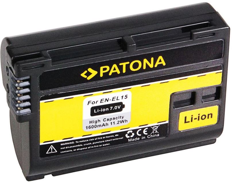 Baterie pro fotoaparát PATONA pro Nikon EN-EL15 1600mAh Li-Ion 7V