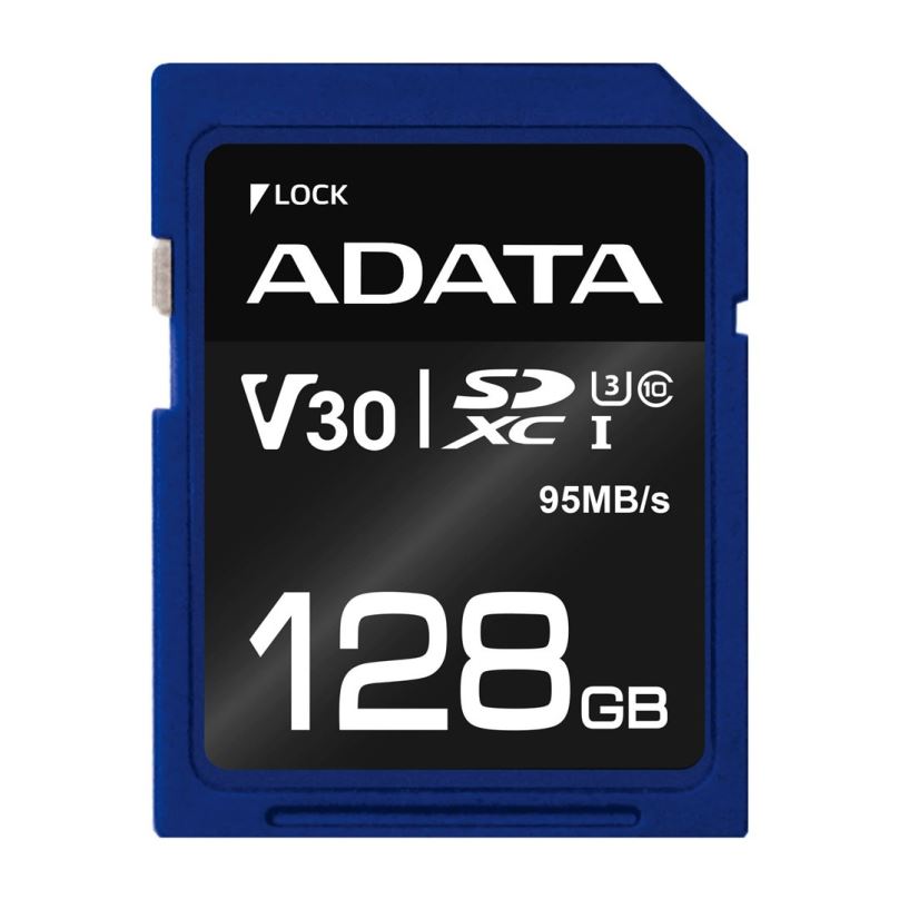 ADATA V30S/SDXC/128GB/95MBps/UHS-I U3 / Class 10