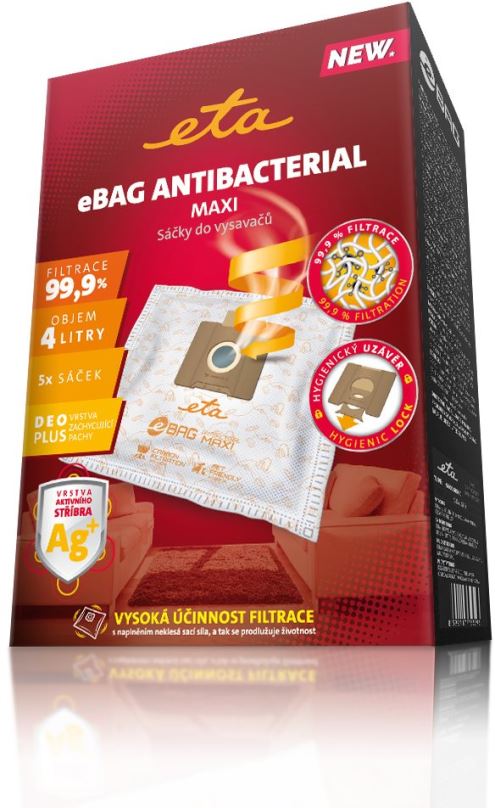 Sáčky do vysavače ETA eBAG Antibacterial Maxi 9600 68021