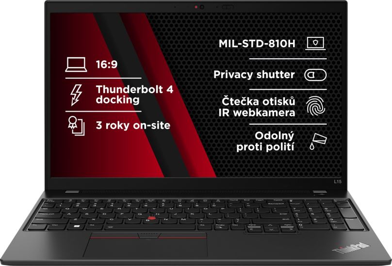 Notebook Lenovo ThinkPad L15 Gen 4 Thunder Black