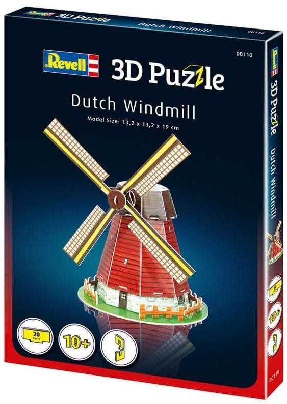 3D puzzle 3D Puzzle Revell 00110 - Dutch Windmill