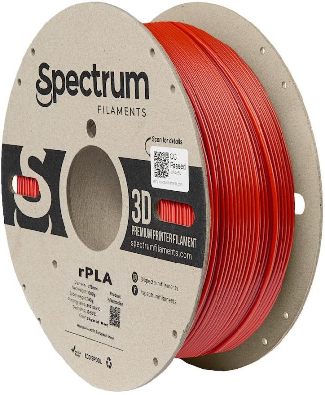 Filament Filament Spectrum R-PLA 1.75mm Signal Red 1kg