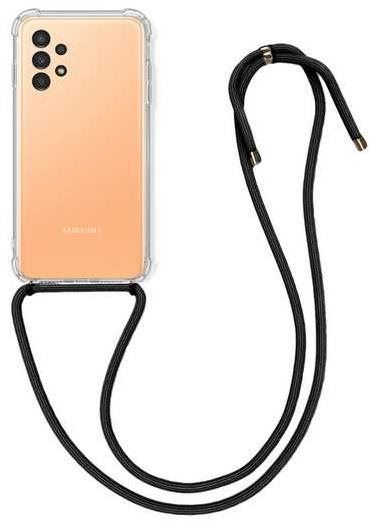 Kryt na mobil TopQ Kryt Samsung A13 silikon s černou šňůrkou průhledný 72324
