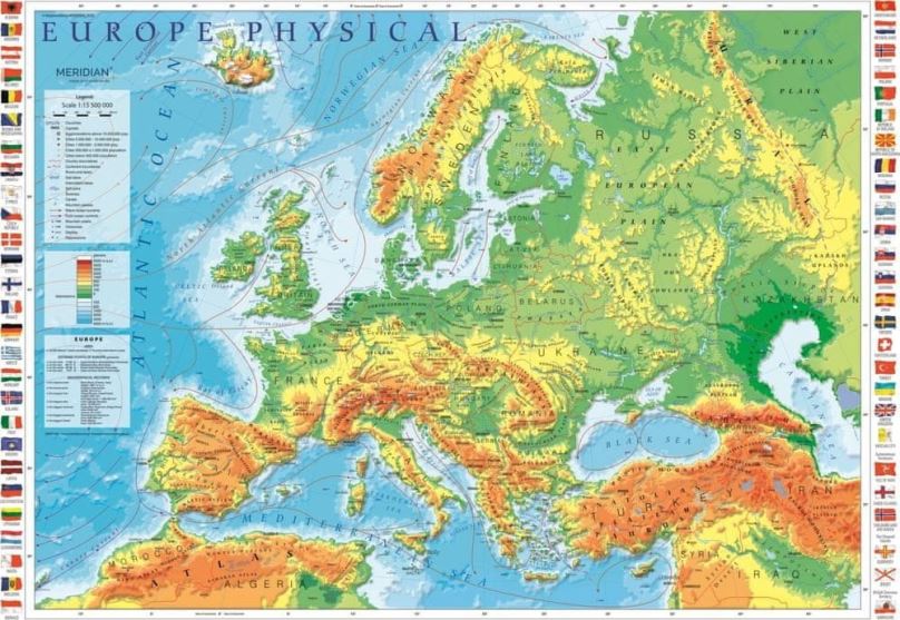 Puzzle Puzzle Mapa Evropy 1000 dílků