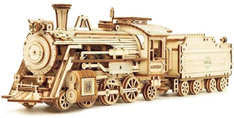 3D puzzle Robotime Rokr 3D dřevěné puzzle Prime Steam Express 308 dílků