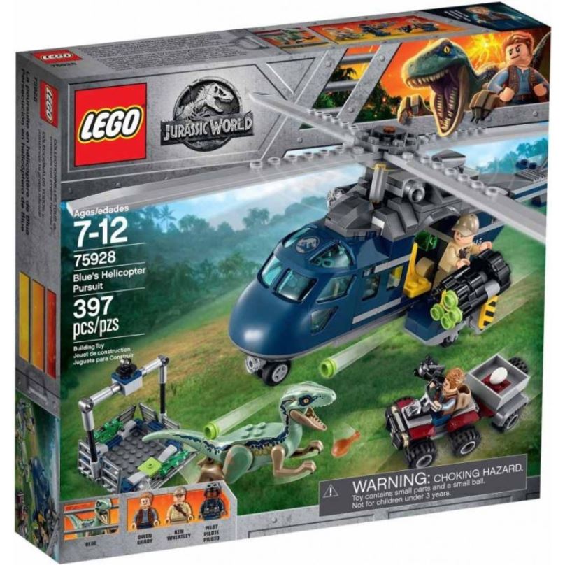Stavebnice LEGO Jurský Svět 75928 Pronásledování Bluea helikoptérou