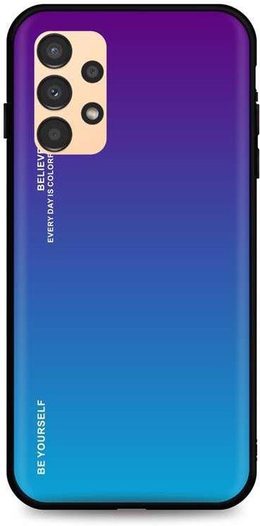 Kryt na mobil TopQ Kryt LUXURY Samsung A13 pevný duhový purpurový 72309