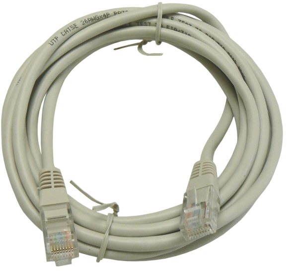 Síťový kabel Datacom CAT5E UTP šedý 3m