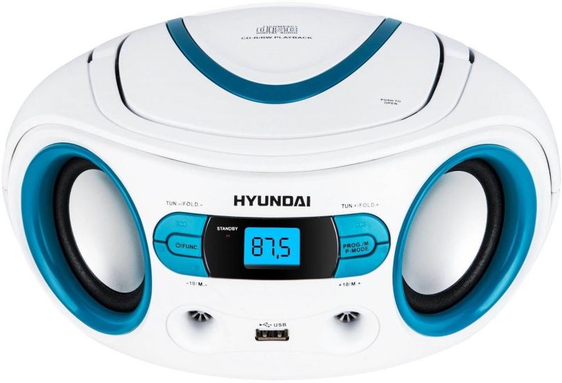 Radiomagnetofon Hyundai TRC 533 AU3WBL bílo-modrý