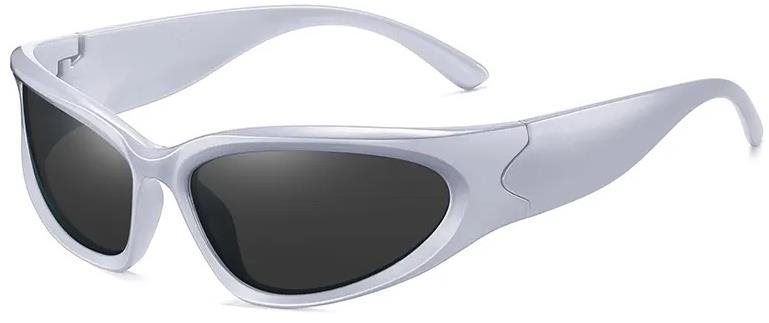 Brýle VeyRey Unisex sluneční brýle steampunk, Telos, bílá, uni
