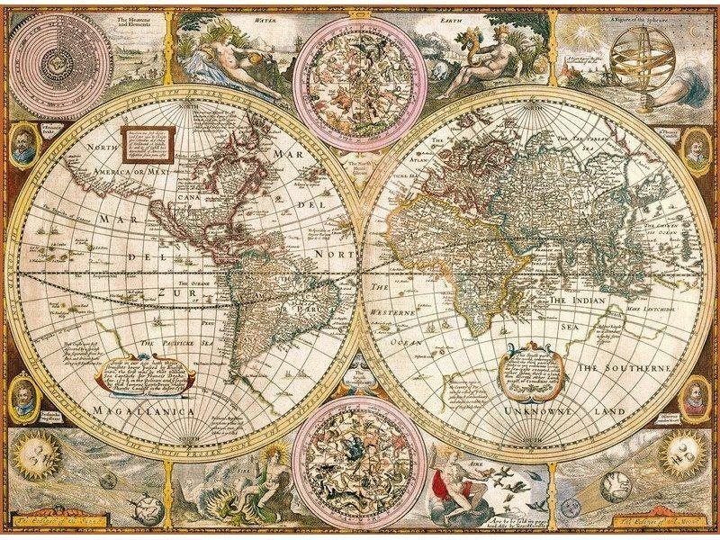 Puzzle Clementoni Puzzle Stará mapa 3000 dílků