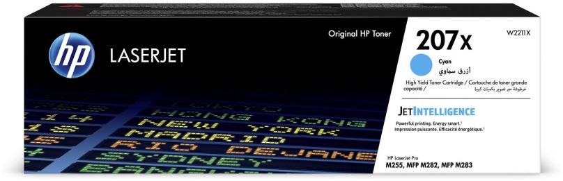 Toner HP W2211X č. 207X azurový originální
