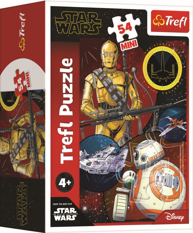 TREFL Puzzle Star Wars: C3PO a BB8 54 dílků