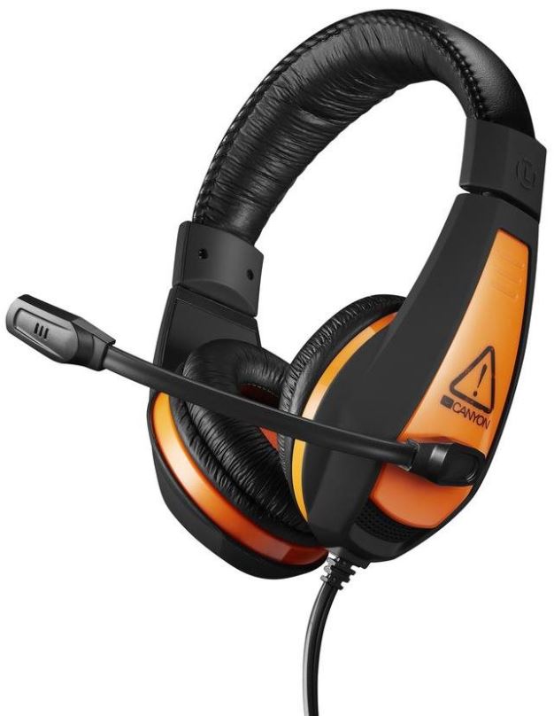 Herní sluchátka Canyon STAR RAIDER GH-1A, černé / oranžové